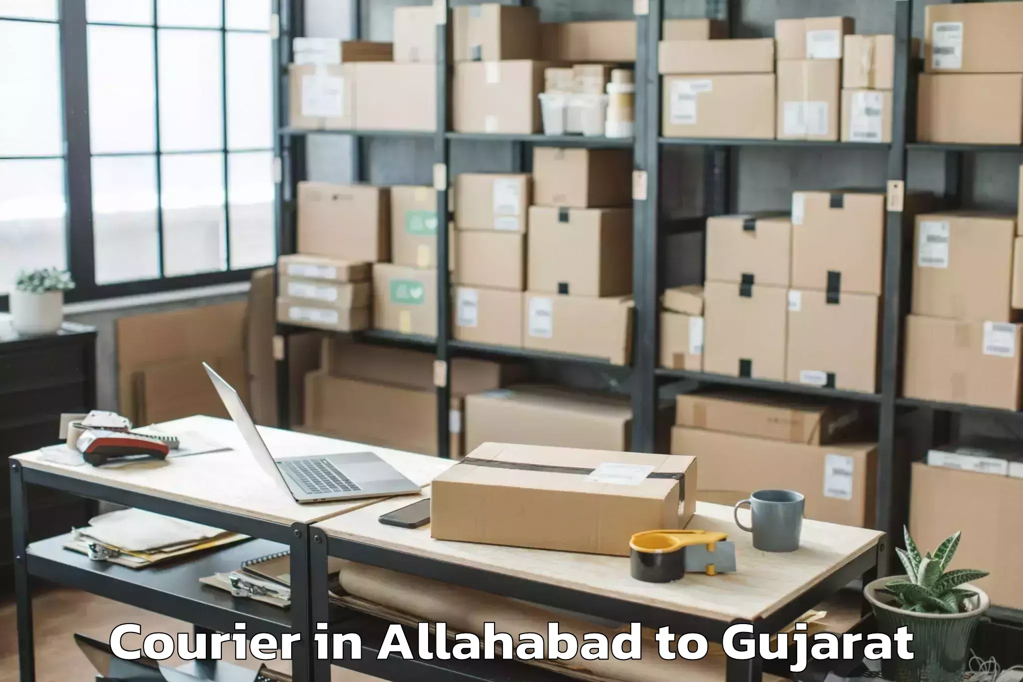 Book Your Allahabad to Jhulasan Courier Today